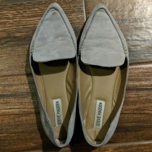 Steve Madden grey loafers